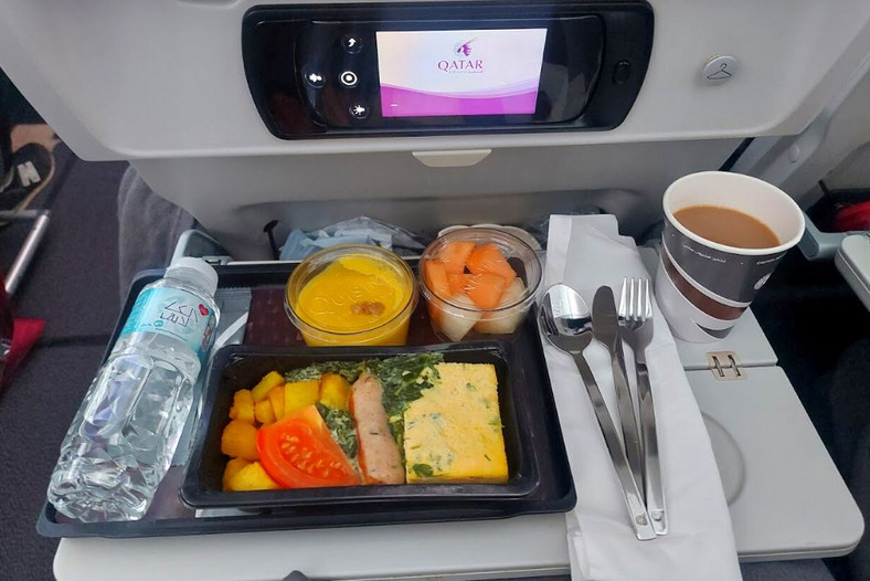 Śniadanie w Airbusie A3800-800