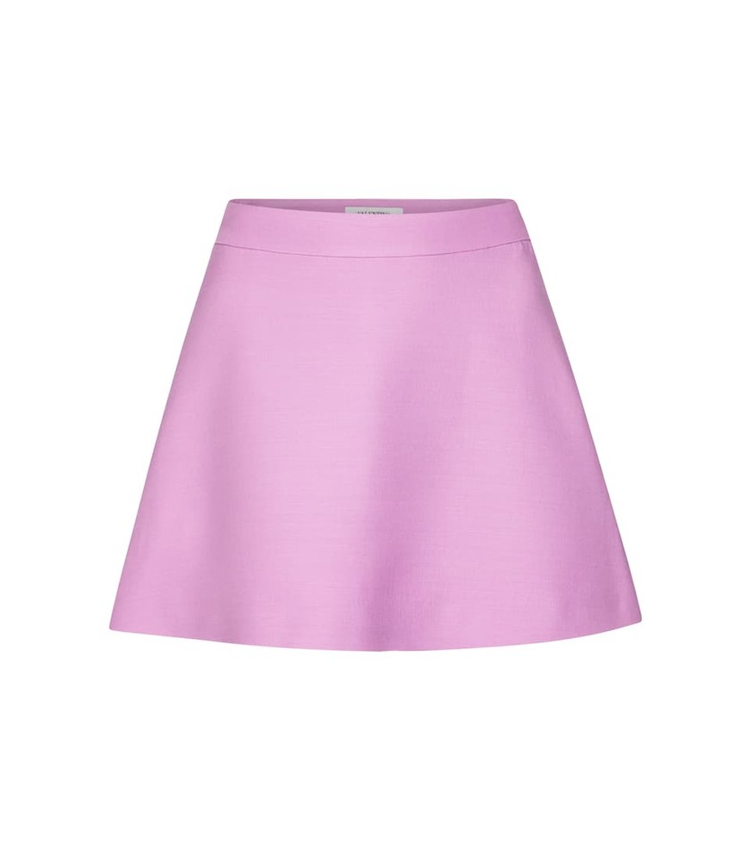 Mini-jupe mauve en laine et soie de Valentino pour CHF 820, mytheresa.com