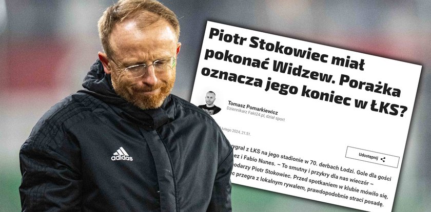 Stokowiec wyleciał! Potwierdziły się doniesienia "Faktu"!