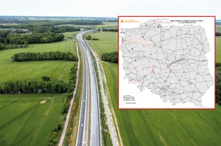 Stan budowy dróg w Polsce. Zyskamy 1661 km, a docelowo będzie 8 tys. km tras. GDDKiA pokazała mapę