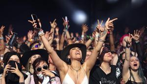 The crowd at Coachella 2024.Christina House / Los Angeles Times via Getty Images