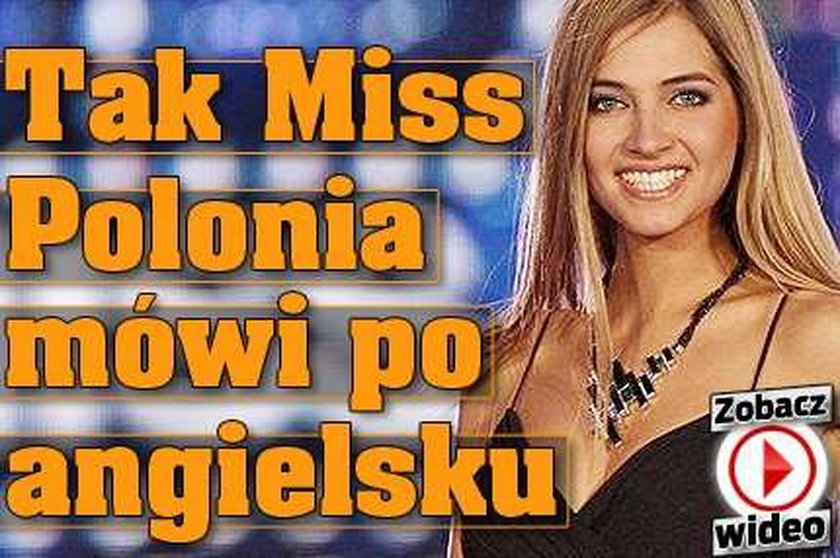 Tak Miss Polonia mówi po angielsku. Wideo