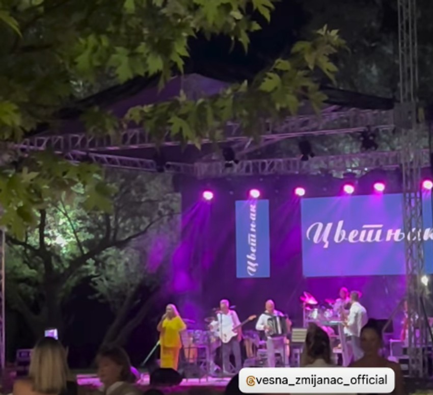 Vesna Zmijanac na prvom nastupu nakon što je izašla iz bolnice