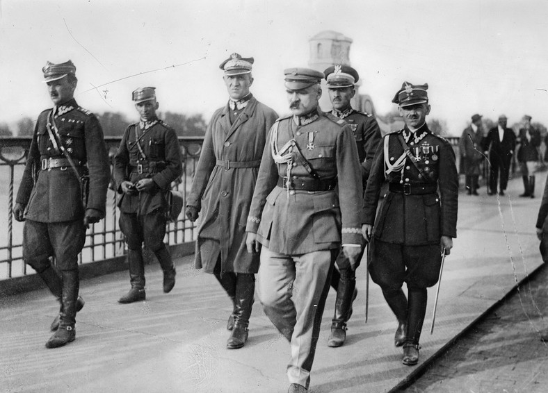 Słynne zdjęcie z maja 1926 r. Józef Piłsudski w dniu przewrotu na moście Poniatowskiego w Warszawie