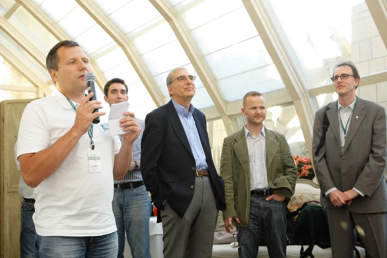Otwarcie konferencji (od lewej): Garri Kondakow, Michaił Wasin, Roger Wilson, Dmitrij Biestużew i David Emm (źródło: Kaspersky Lab)