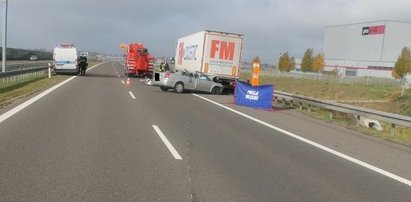 Śmiertelny wypadek na A2 pod Strykowem