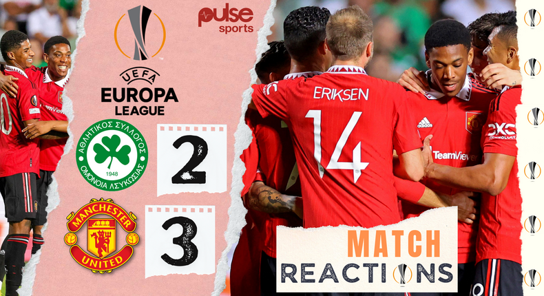 Social media reactions as Manchester United defeat Omonia 3-2 in the Europa League