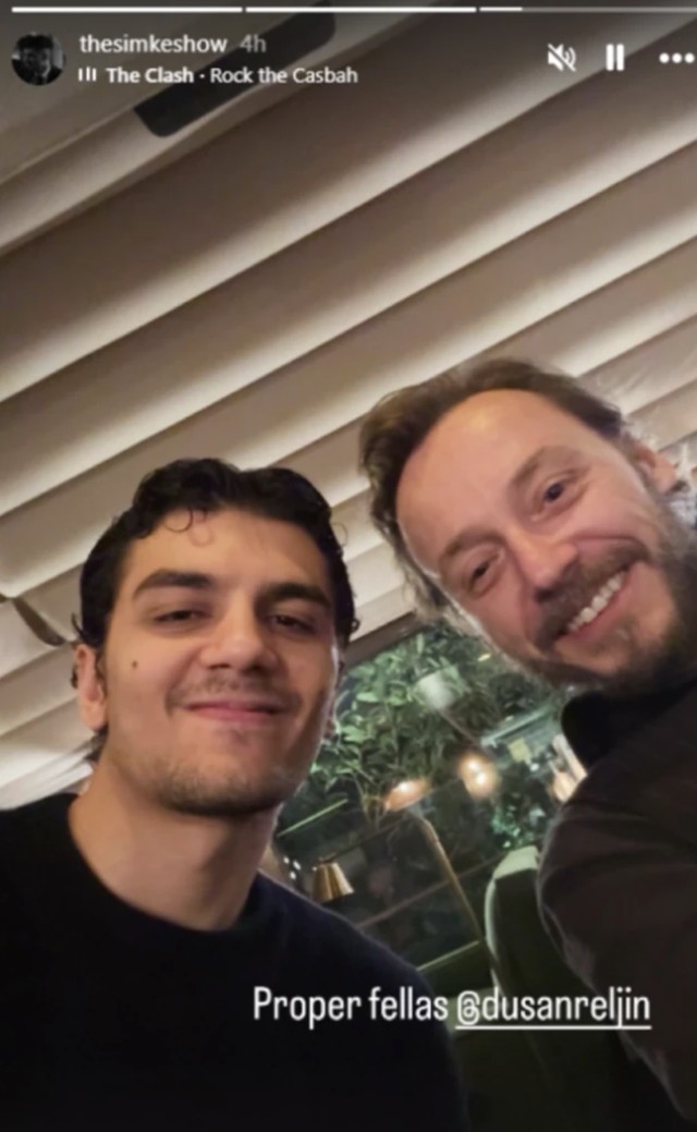 Dušan Reljin sa sinom Elene Karam