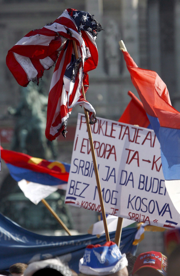 AUSTRIA SERBIA KOSOWO NIEPODLEGŁOŚĆ PROTEST