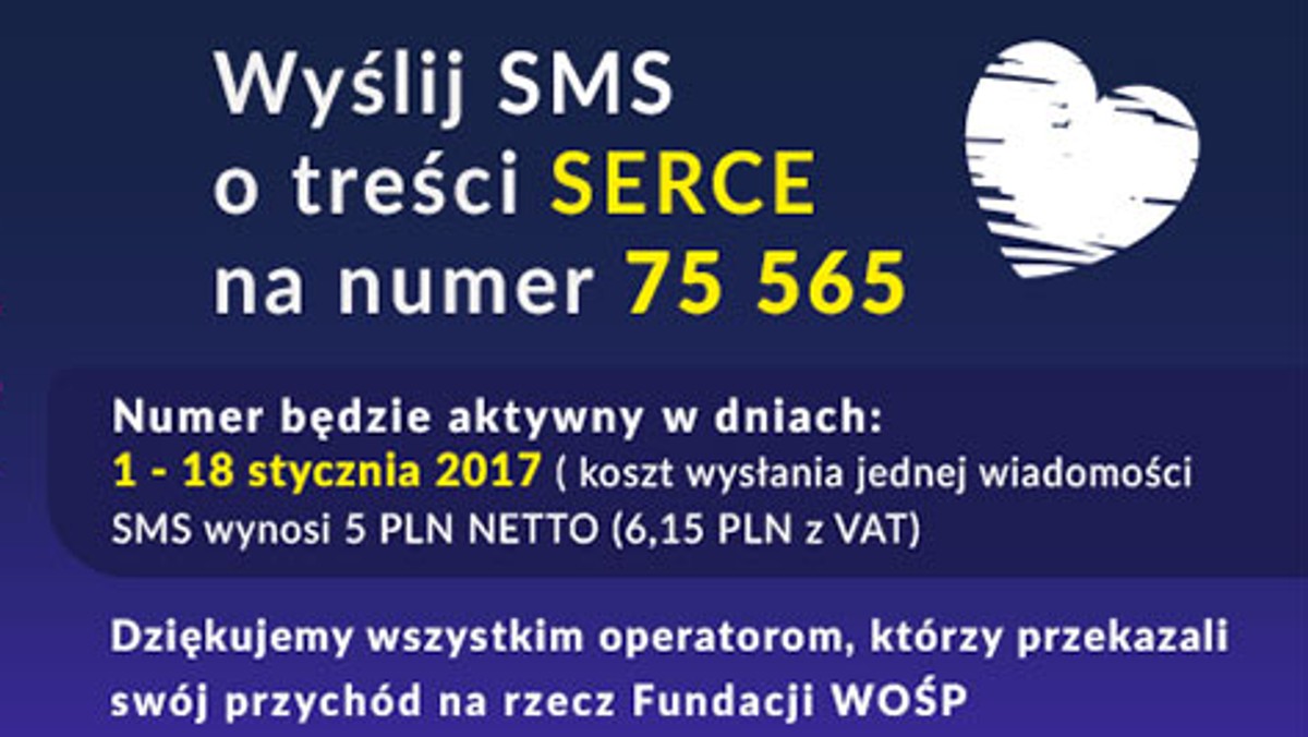 Choć oficjalnie 25. Finał Wielkiej Orkiestry Świątecznej Pomocy dobiegł końca, związane z nim emocje jeszcze nie opadły, a działania nie dobiegły końca. Dla WOŚP, jeszcze do środy 18 stycznia, na pewno gra SerwerSMS.pl.