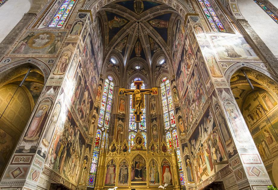 Kościół Santa Croce we Florencji. To tu Beyle po raz pierwszy doznał "syndromu Stendhala"