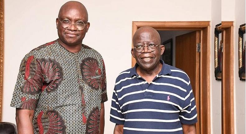 Ayodele Fayose (left) is committed to helping President Bola Tinubu (right) lead Nigeria to prosperity [The Nation]