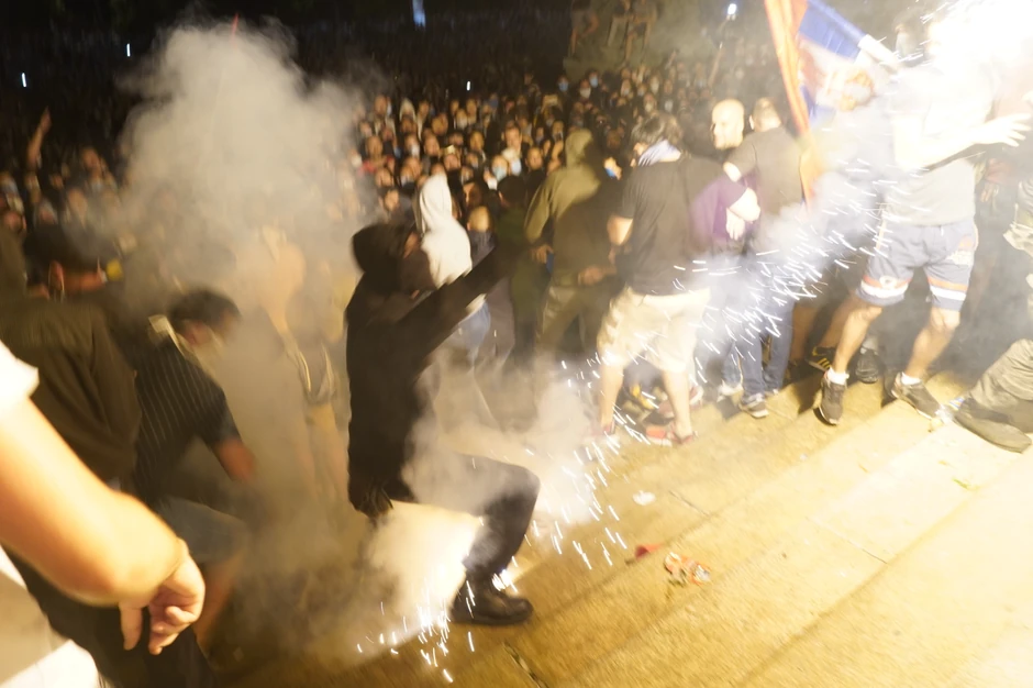 Incidenti ispred Doma Narodne skupštine