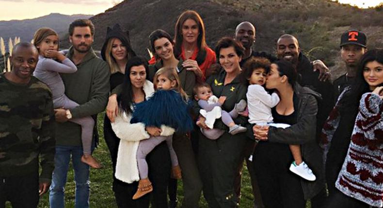 Kanye West and the Kardashian clan [IrishMirror]