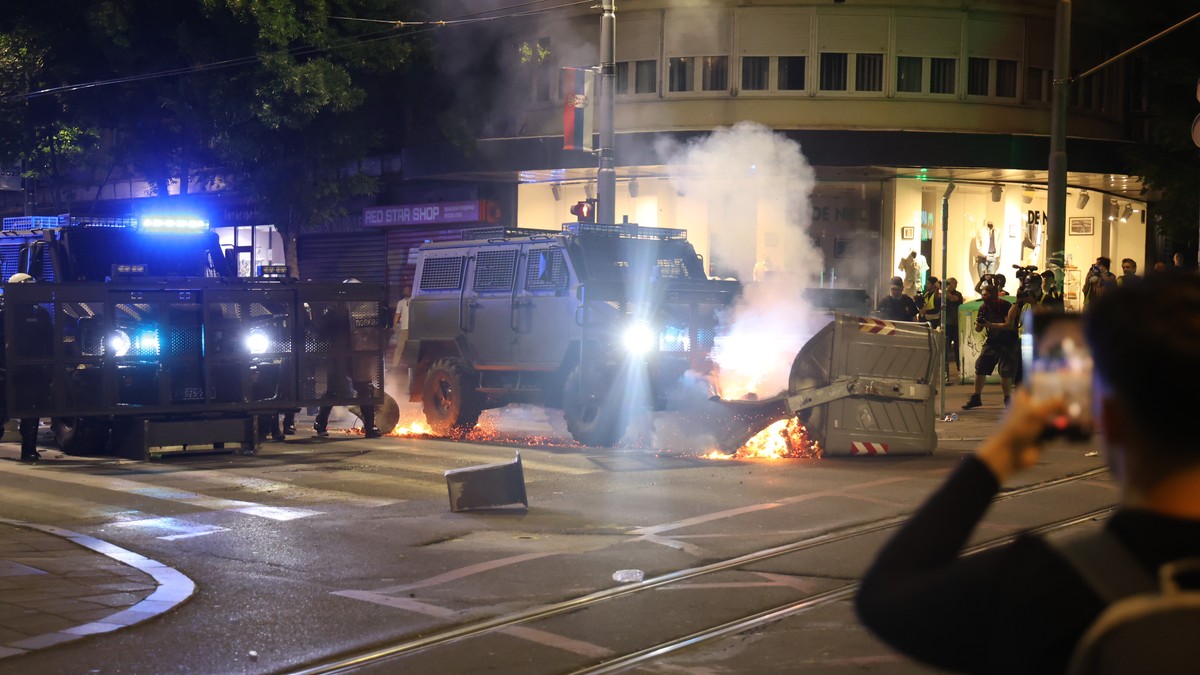 Scene sa protesta u Beogradu 