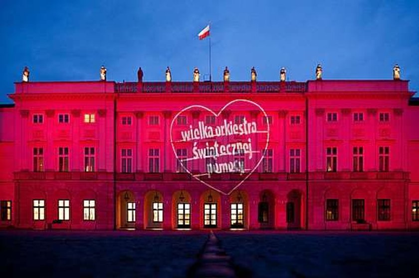 WOŚP, wielka orkiestra świątecznej pomocy, pałac prezydencki