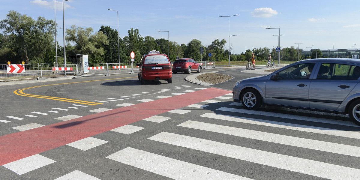 To nowe skrzyżowanie na ul. Rdestowej