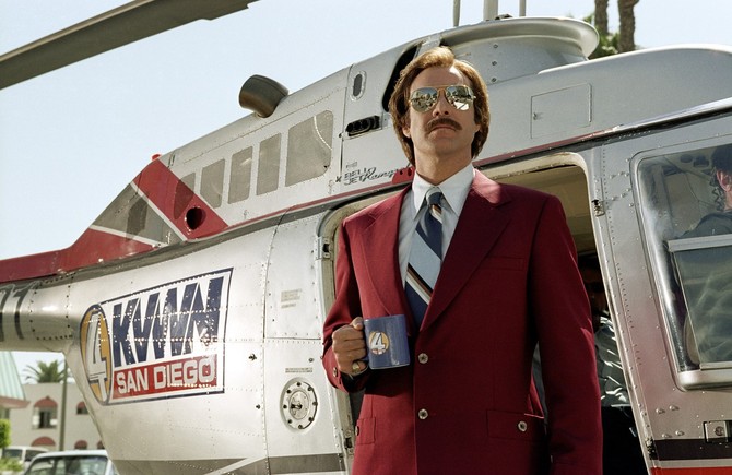 Vil Farel u filmu "Anchorman: The Legend of Ron Burgundy" 
