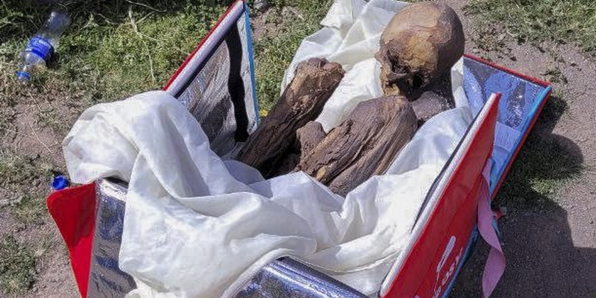 Peru. Mumia sprzed setek lat znaleziona w torbie 26-latka.