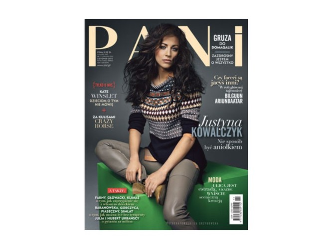 Justyna Kowalczyk na okładce magazu 'Pani'.