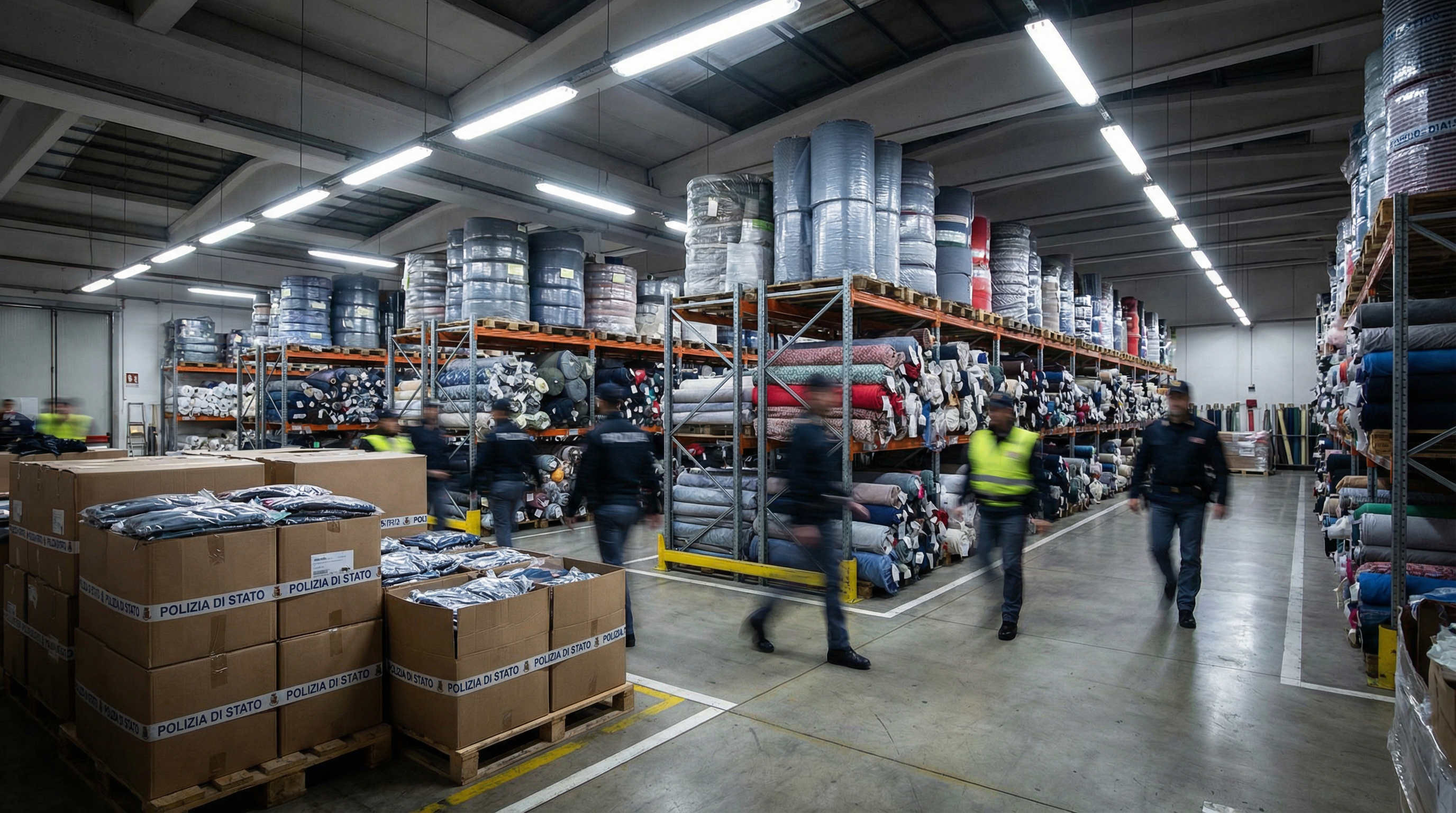 Prato: sequestrati 5,5 milioni di metri di tessuto e 237.000 capi dalla Cina