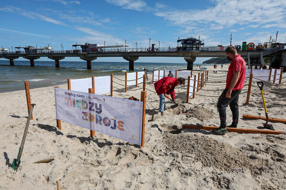 Budowa plaży sektorowej w Międzyzdrojach