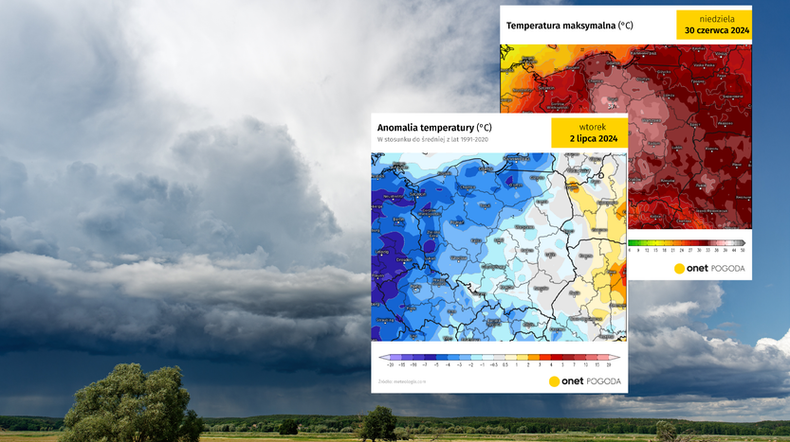 Po fali upałów nadejdzie potężne ochłodzenie. Temperatura dosłownie runie (screen: meteologix.com)