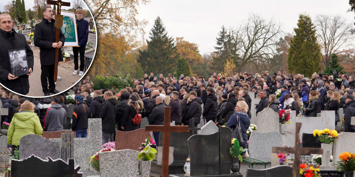 Grudziądz. 17-letni piłkarz zginął w tragicznym wypadku. Pożegnały go tłumy - Fot. grudziadz365.pl