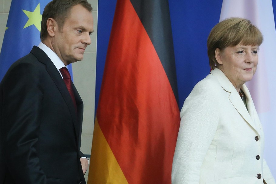 NIEMCY BERLIN TUSK MERKEL SPOTKANIE