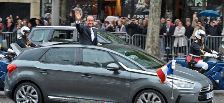 Francois Hollande w Citroënie DS5