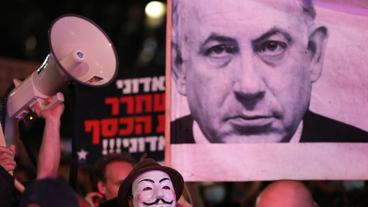 Koronawirus. Izrael: Liczne przeciwrządowe demonstracje w centrum Tel Awiwu
