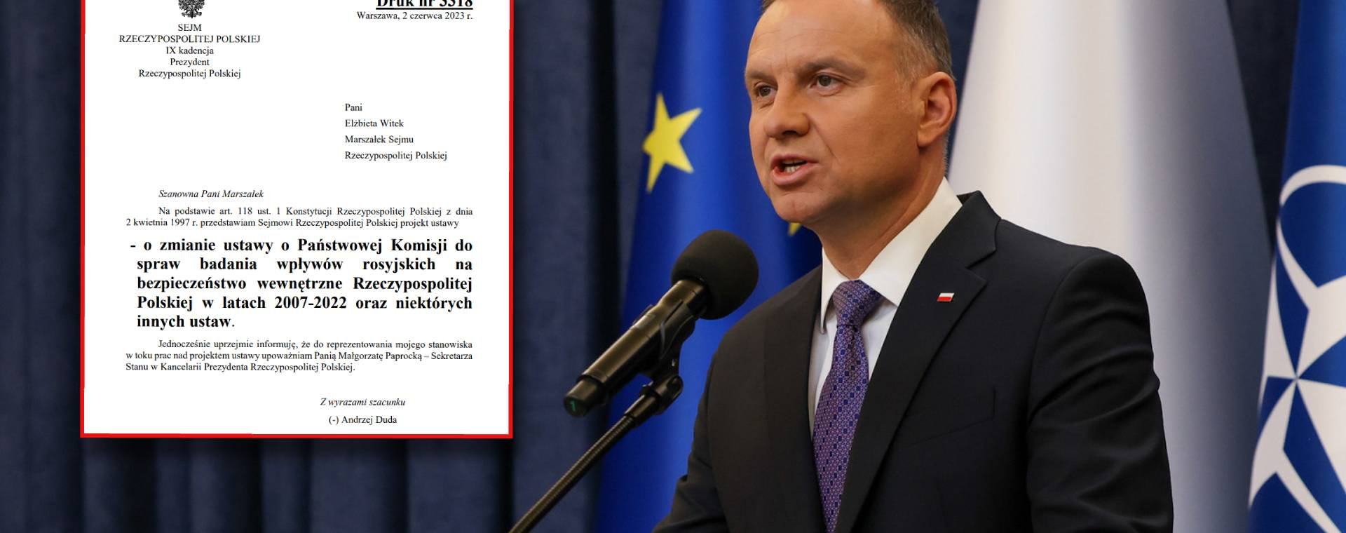 Prezydent Andrzej Duda chce znowelizować lex Tusk. Co się zmieni?