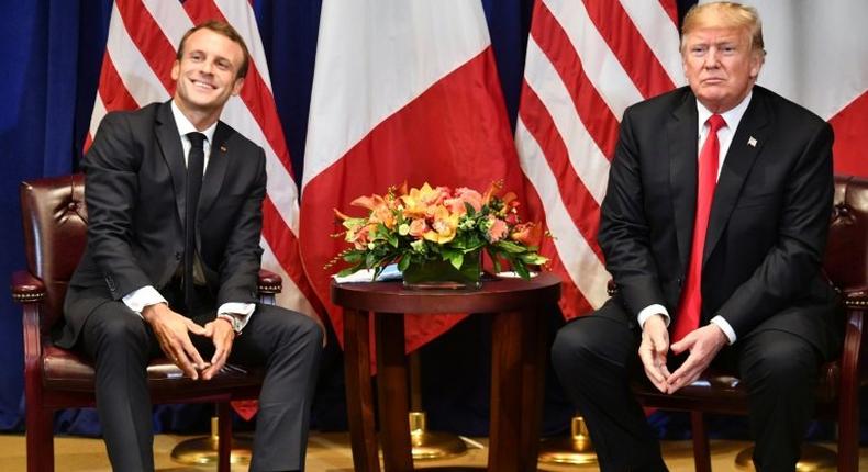 Despite their differences -- Macron is a 40-year-old centrist and Trump a 72-year-old rightwinger -- the French and US leaders initially enjoyed warm ties. But relations have soured