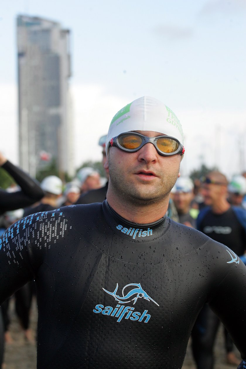 borys szyc na triathlonie w Gdyni