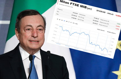 Rząd Włoch się chwieje. Giełdy w Unii zareagowały mocnymi spadkami