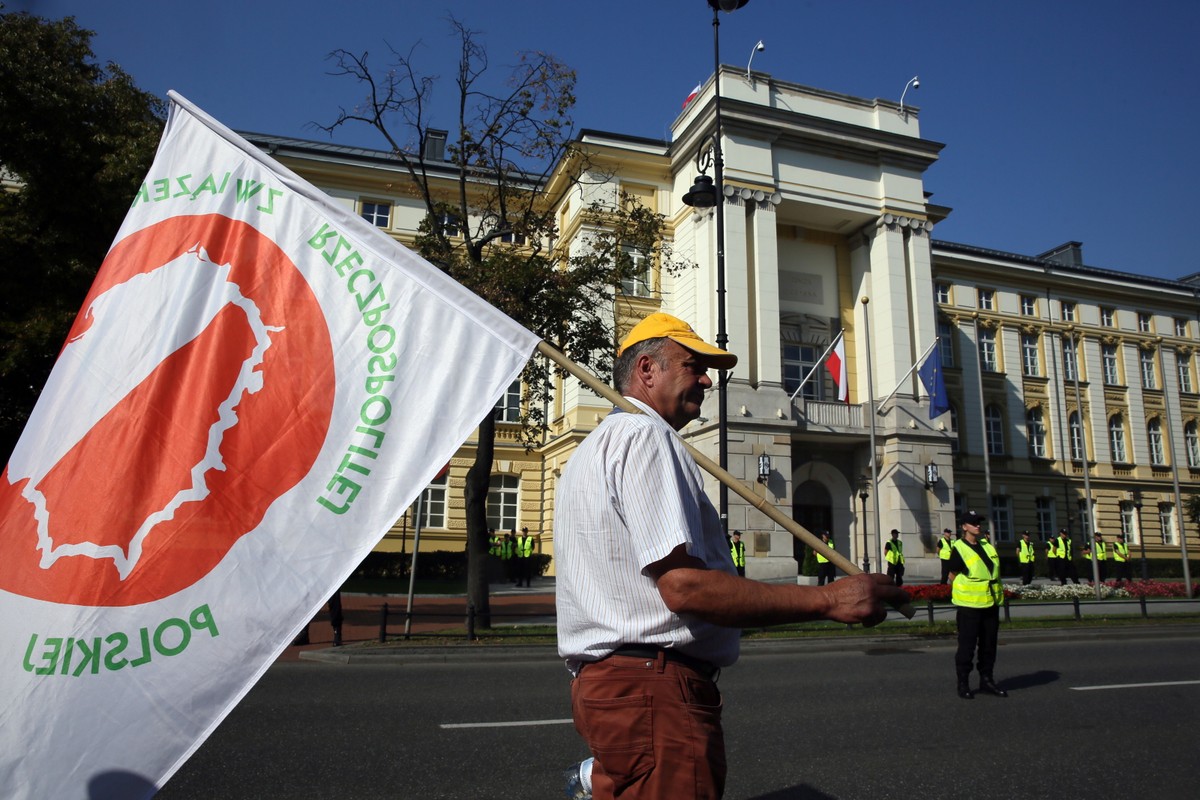 Sadownicy protestują z powodu niskich cen płaconych za jabłka przez przemysł