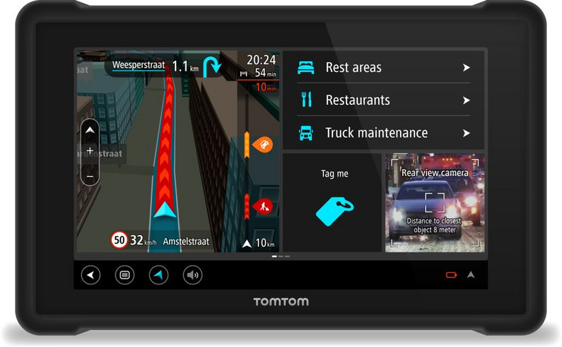 Dla kierowców ciężarówek przygotowano w TomTom Bridge opcję tagów NFC