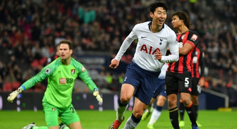 Son Heung-Min's double inspired Tottenham's win against Bournemouth