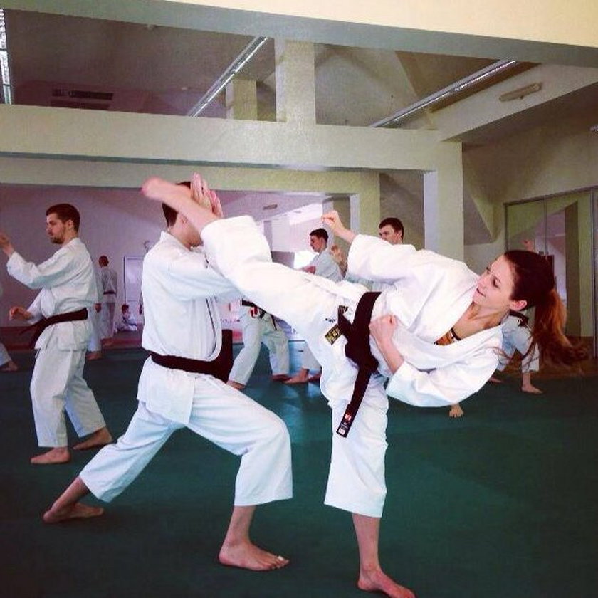 Anna Lewandowska od lat trenuje karate