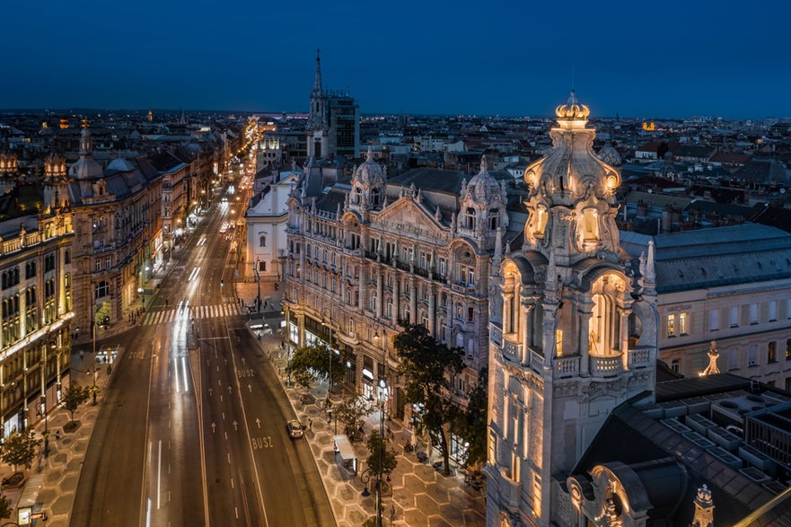 Hotel Matild Palace w Budapeszcie ma świetną lokalizację