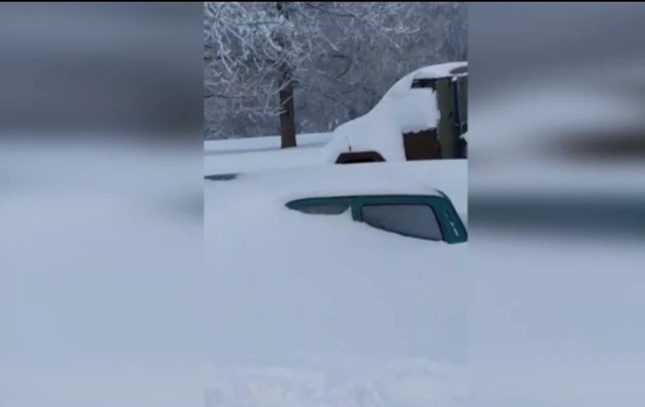 Automobili su u potpunosti zavejani