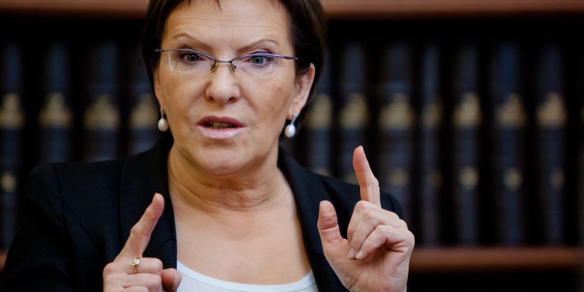 Ewa Kopacz, była premier i przewodnicząca PO