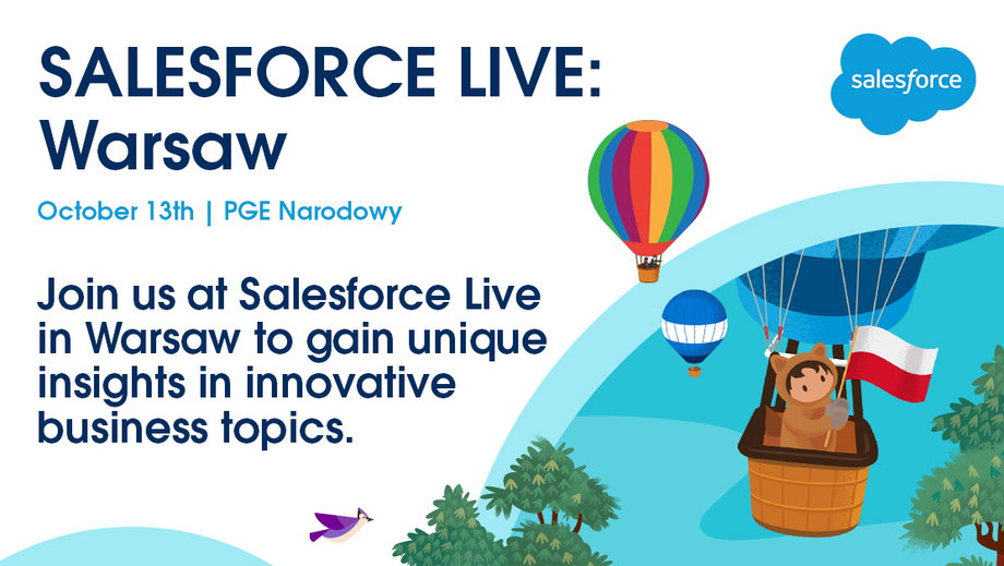 Salesforce Live Warsaw to wyjątkowa okazja, aby nawiązać kontakty z ekspertami Salesforce i lokalnymi partnerami firmy