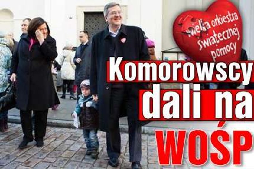 Komorowscy dali na WOŚP