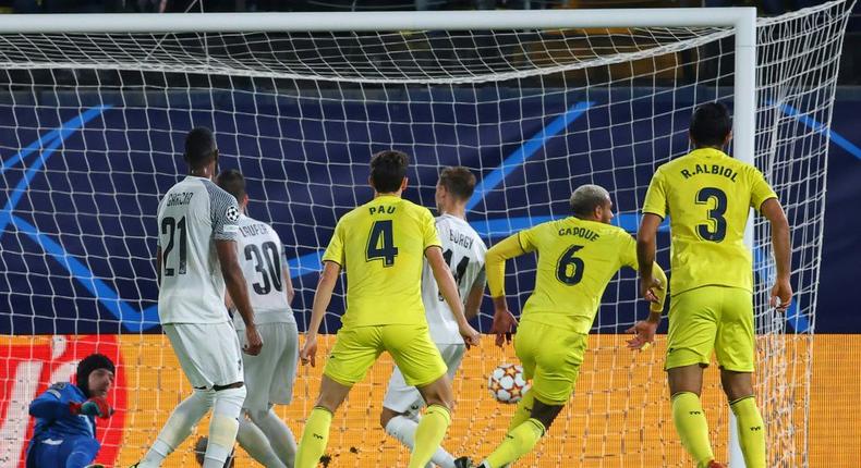 Etienne Capoue scored for Villarreal against Young Boys in the Champions League on Tuesday. Creator: JOSE JORDAN