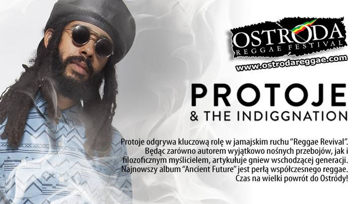 Organizatorzy Ostróda Reggae Festival ogłosili kolejnych artystów. Na scenie głównej wystąpią Protoje, formacja Bednarek oraz Damian SyjonFam. Artyści będą promować swoje najnowsze albumy. Ostróda Reggae Festival odbędzie się w dniach 7-9 sierpnia.