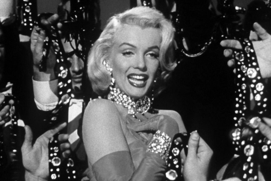 Marilyn Monroe w filmie "Mężczyźni wolą blondynki"