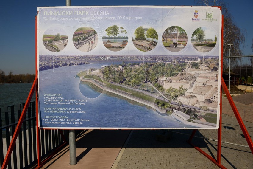 Radovi na izgradnji prve celine Linijskog parka