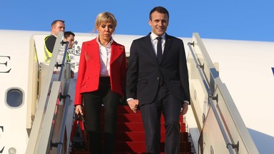 Brigitte Macron znowu zachwyca. Tym razem postawiła na czerwień