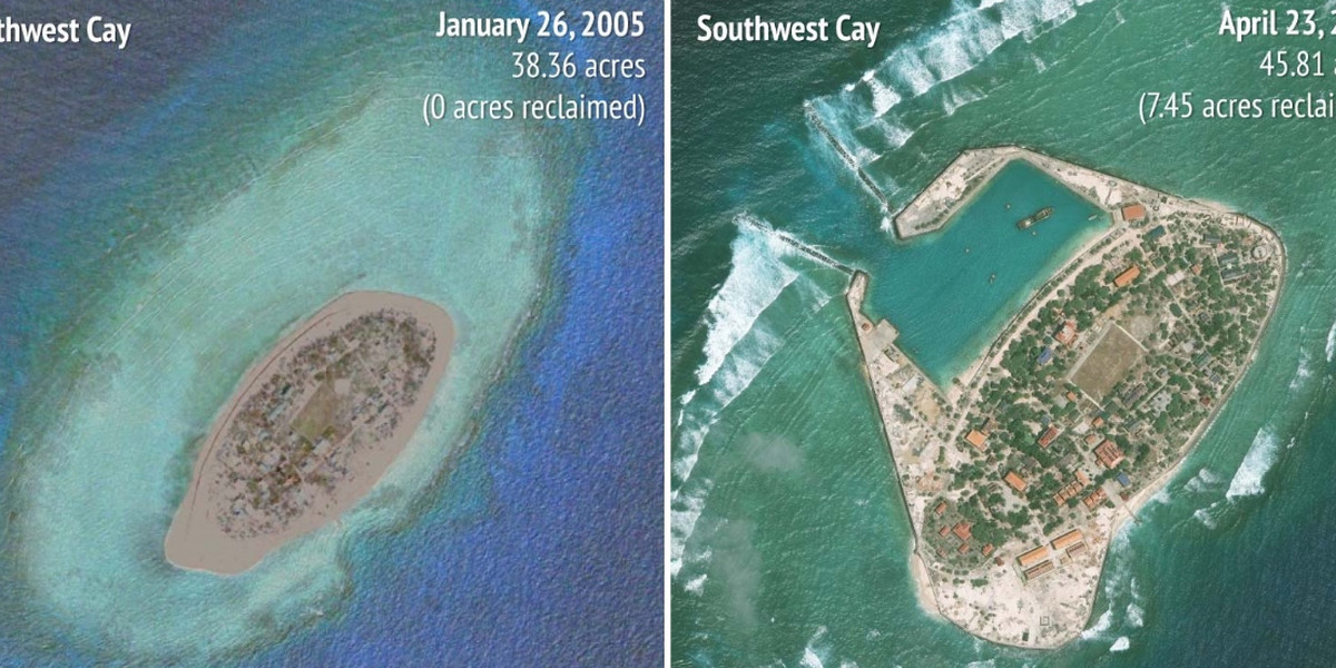 China isn't the only one building islands in the South China Sea